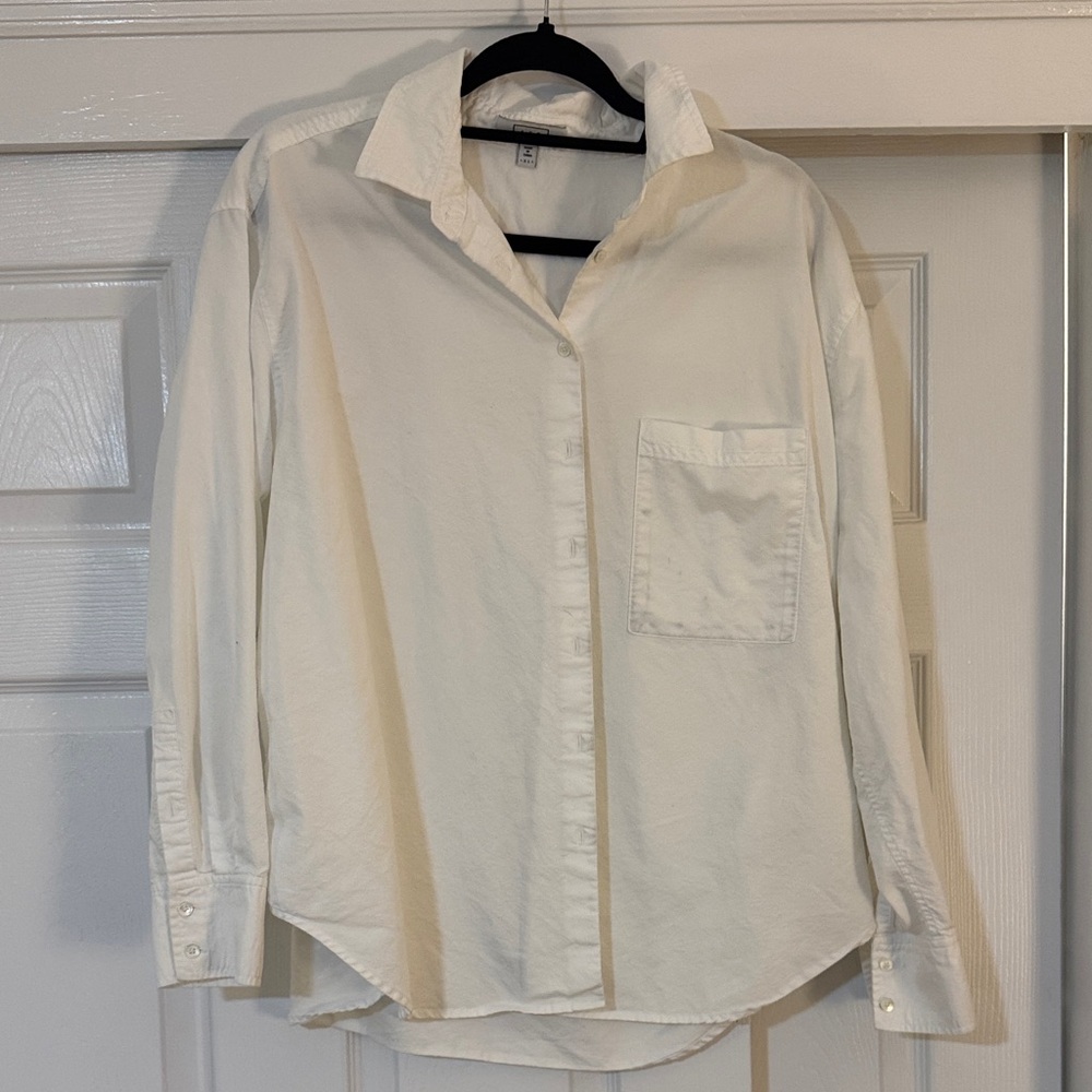AYR women’s white Casual Button Down Shirt